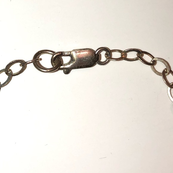 925 Sterling Necklace with shell 14” - Picture 2 of 4